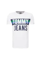 Póló COLORBLOCK Tommy Jeans 	fehér	