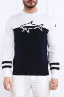 Kötött pulóver | Regular Fit Paul&Shark 	fehér	