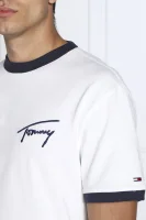 Póló SIGNATURE RINGER | Regular Fit Tommy Jeans 	fehér	