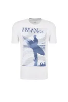 T-shirt | Slim Fit | pima Armani Exchange 	fehér	