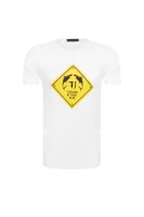 T-shirt | Regular Fit Trussardi 	fehér	