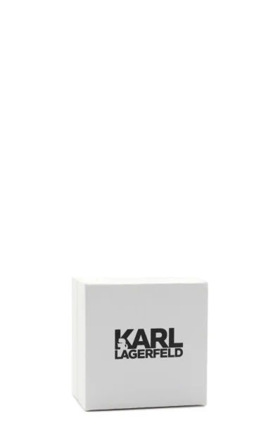 Fülbevaló k/ikonik pave heart earrings Karl Lagerfeld 	sárga	