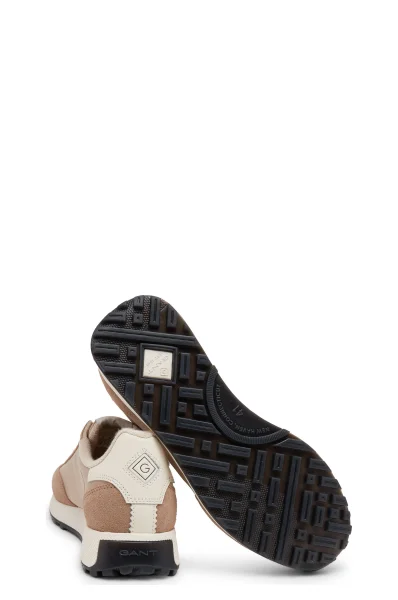 Sneakers tornacipő Garold bőr hozzáadásával Gant 	barna	