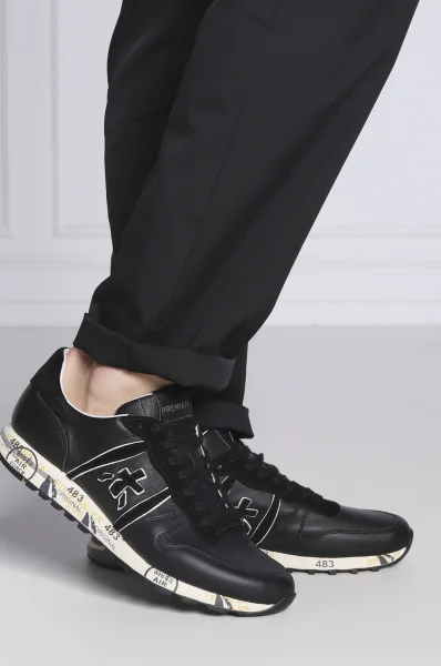 Sneakers tornacipő ERIC bőr hozzáadásával Premiata 	fekete	