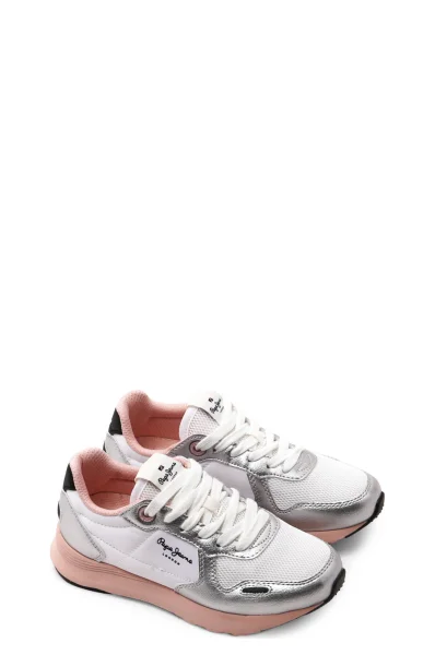 Sneakers tornacipő YORK Pepe Jeans London 	ezüst	
