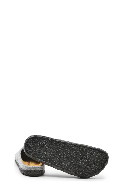 Otthoni cipő Zermatt Standard WZ bőr hozzáadásával Birkenstock 	szürke	