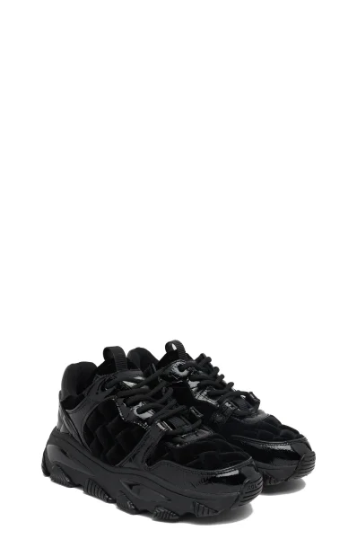 Sneakers tornacipő LETTIE EAGLE bőr hozzáadásával Kurt Geiger 	fekete	
