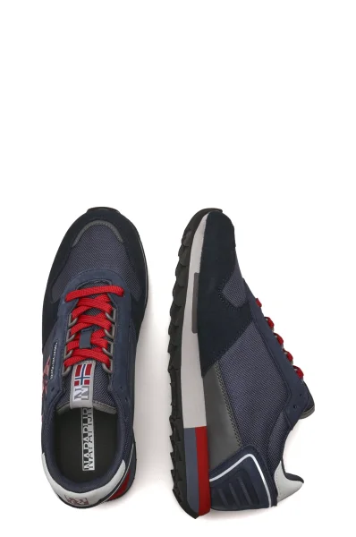 Sneakers tornacipő bőr hozzáadásával Napapijri 	sötét kék	