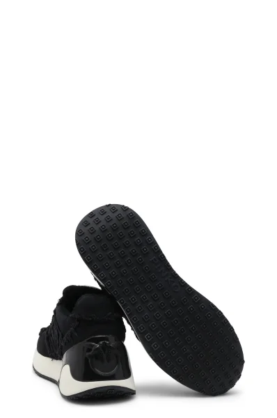Sneakers tornacipő bőr hozzáadásával Pinko 	fekete	