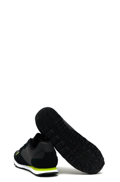 Sneakers tornacipő bőr hozzáadásával Automobili Lamborghini 	fekete	