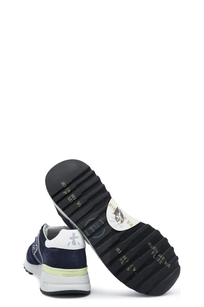 Sneakers tornacipő LANDER bőr hozzáadásával Premiata 	sötét kék	