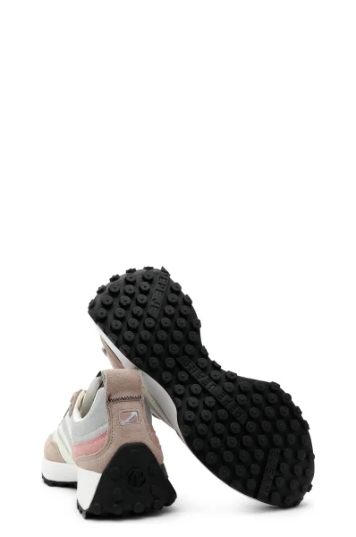 Sneakers tornacipő LUCKY PRINT bőr hozzáadásával Pepe Jeans London 	bézs	