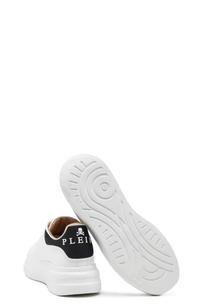 Bőr sneakers tornacipő Lo-Top Philipp Plein 	fehér	