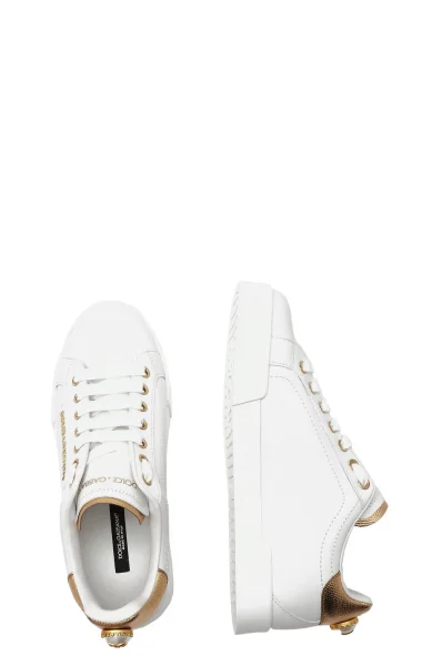 Bőr tornacipő Dolce & Gabbana 	fehér	