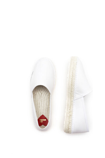 Bőr espadrilles cipő Love Moschino 	fehér	