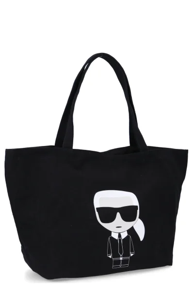 Shopper táska K/Ikonik Karl Lagerfeld 	fekete	