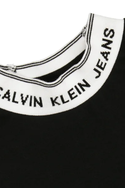 Blúz | Regular Fit CALVIN KLEIN JEANS 	fekete	