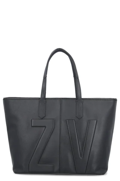 Shopper táska MICK INITIALS Zadig&Voltaire 	fekete	