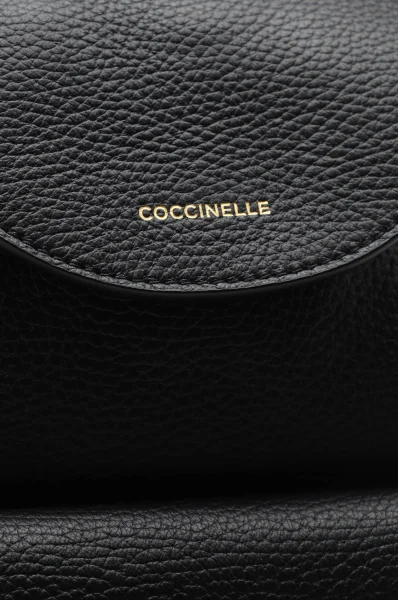 Bőr hátizsák Coccinelle 	fekete	
