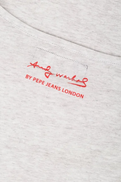 Póló JASMINE Andy Warhol | Regular Fit Pepe Jeans London 	szürke	