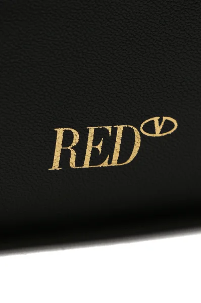 Bőr hobo táska Red Valentino 	fekete	