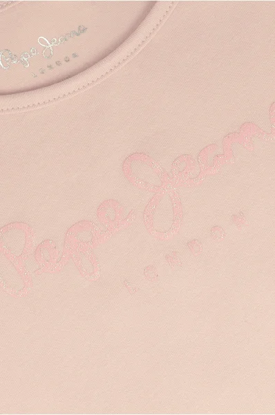 Póló HANA GLITTER | Regular Fit Pepe Jeans London 	rózsaszín	