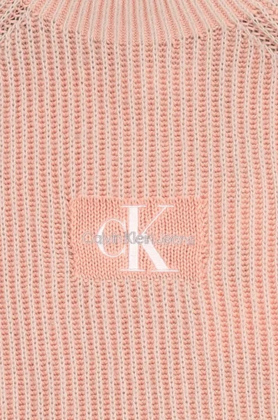 Kötött pulóver | Regular Fit gyapjú hozzáadásával CALVIN KLEIN JEANS 	rózsaszín	