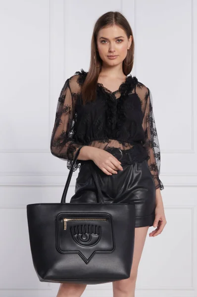 Shopper táska Chiara Ferragni 	fekete	