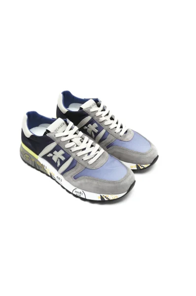 Sneakers tornacipő LANDER bőr hozzáadásával Premiata 	kék	