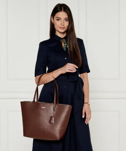 Kétoldalas shopper táska + tarisznya LAUREN RALPH LAUREN 	barna	