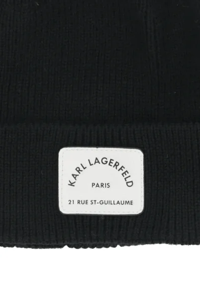 Gyapjú sapka Rue St Guillaume Karl Lagerfeld 	fekete	