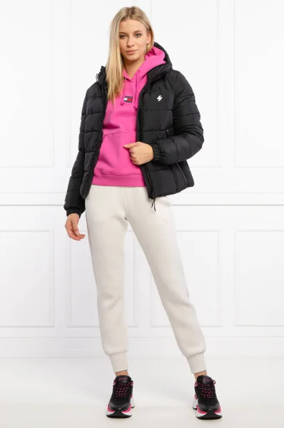 Pulóver CENTER BADGE | Regular Fit Tommy Jeans 	rózsaszín	