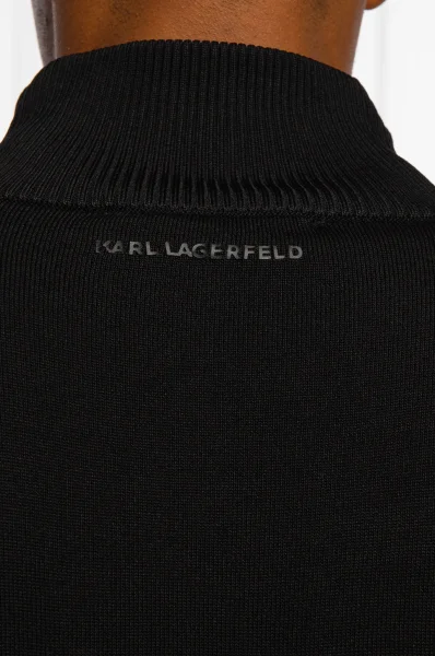 Kötött pulóver | Regular Fit Karl Lagerfeld 	fekete	