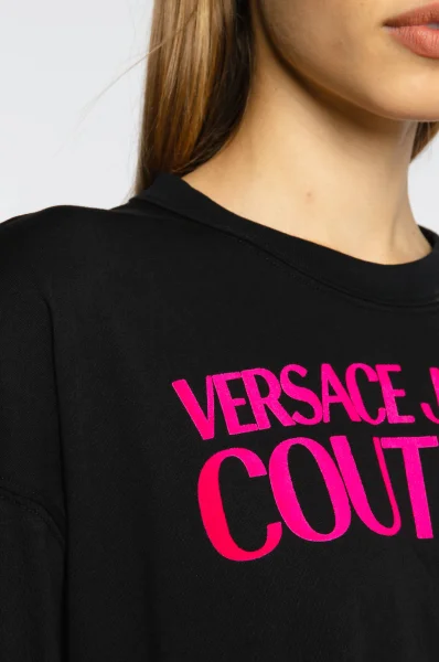 Póló | Oversize fit Versace Jeans Couture 	fekete	