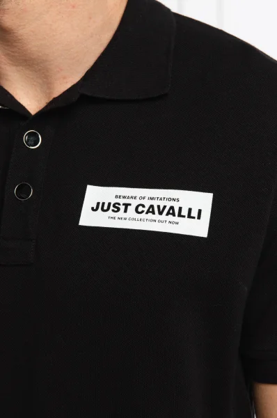 Tenisz póló | Regular Fit Just Cavalli 	fekete	