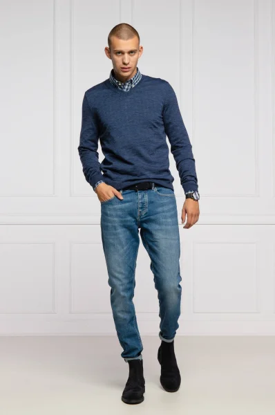 Kötött pulóver Melba-P | Slim Fit BOSS BLACK 	kék	