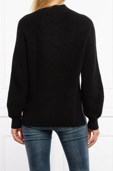 Kötött pulóver | Regular Fit gyapjú és kasmír hozzáadásával CALVIN KLEIN JEANS 	fekete	