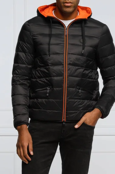 Steppelt kabát | Regular Fit Armani Exchange 	fekete	