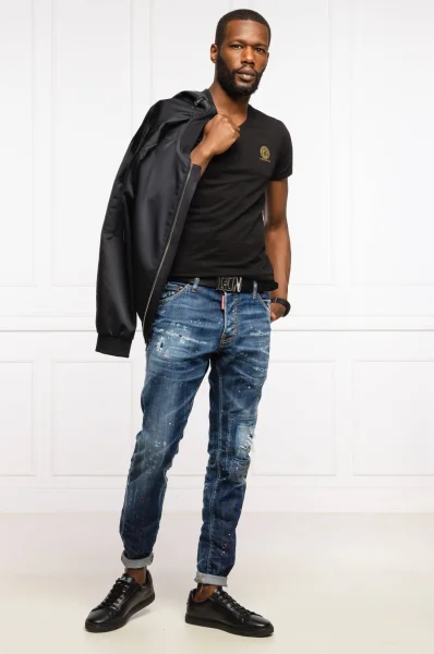 Póló | Slim Fit Versace 	fekete	