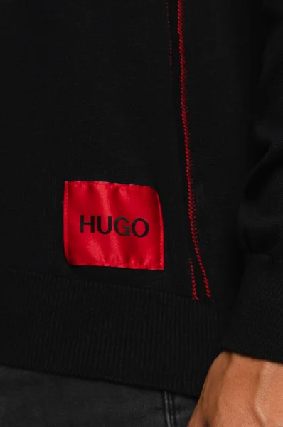 Kötött pulóver Sdorito | Regular Fit HUGO 	fekete	