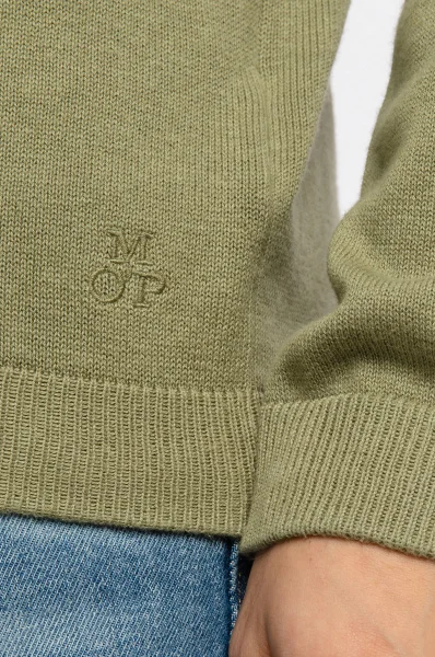 Kötött pulóver | Regular Fit kasmír hozzáadásával Marc O' Polo 	zöld	