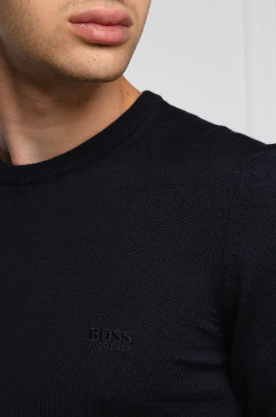 Gyapjú kötött pulóver Botto-L | Regular Fit BOSS BLACK 	sötét kék	