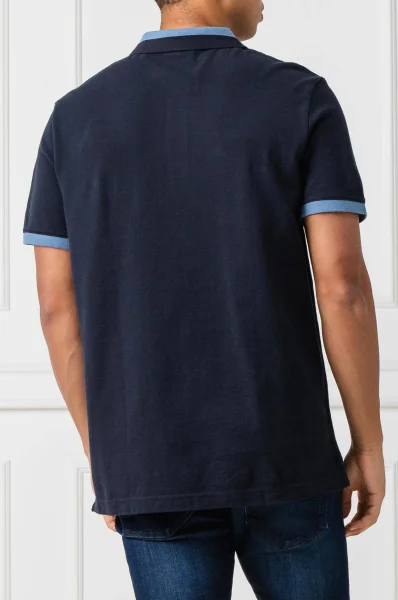 Tenisz póló TONAL COLORBLOCK | Regular Fit Calvin Klein 	sötét kék	