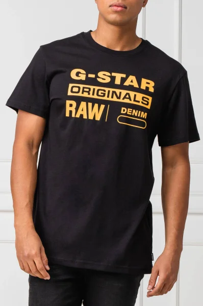Póló Graphic 8 | Regular Fit G- Star Raw 	fekete	