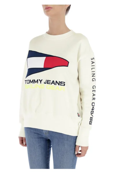 Pulóver TJW 90s | Loose fit Tommy Jeans 	krém	