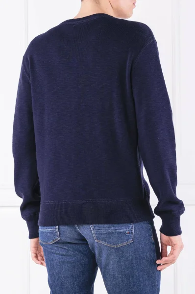 Kötött pulóver | Regular Fit POLO RALPH LAUREN 	sötét kék	