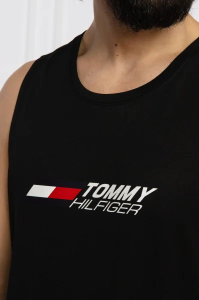 Tank top ESSENTIALS | Regular Fit Tommy Sport 	fekete	
