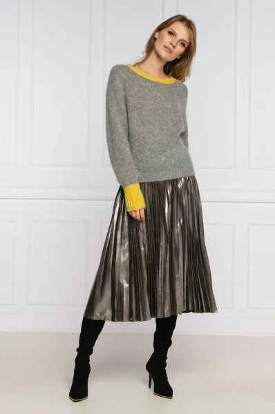 Kötött pulóver DARIA | Loose fit gyapjú hozzáadásával MAX&Co. 	szürke	
