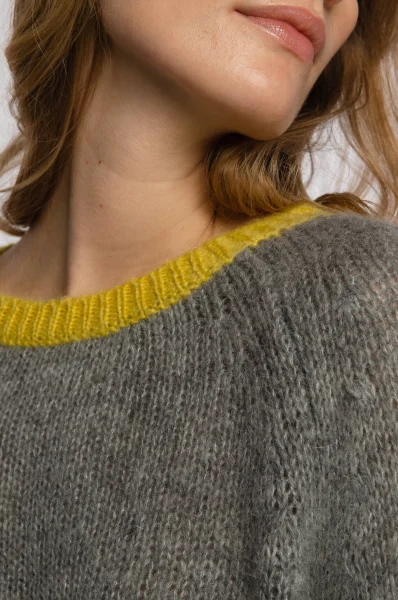 Kötött pulóver DARIA | Loose fit gyapjú hozzáadásával MAX&Co. 	szürke	