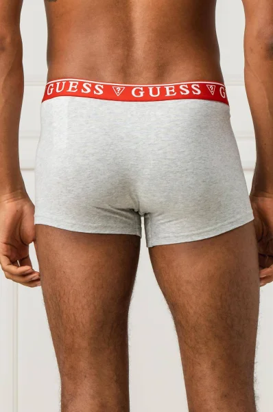 Bokserki 3-pack HERO | cotton stretch Guess Underwear 	szürke	